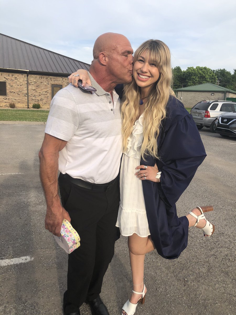 RealKurtAngle's tweet photo. So proud of my daughter Kyra for graduating from Hendersonville high school. I’m excited for your future my princess. Love you. https://t.co/XWlxvztBww