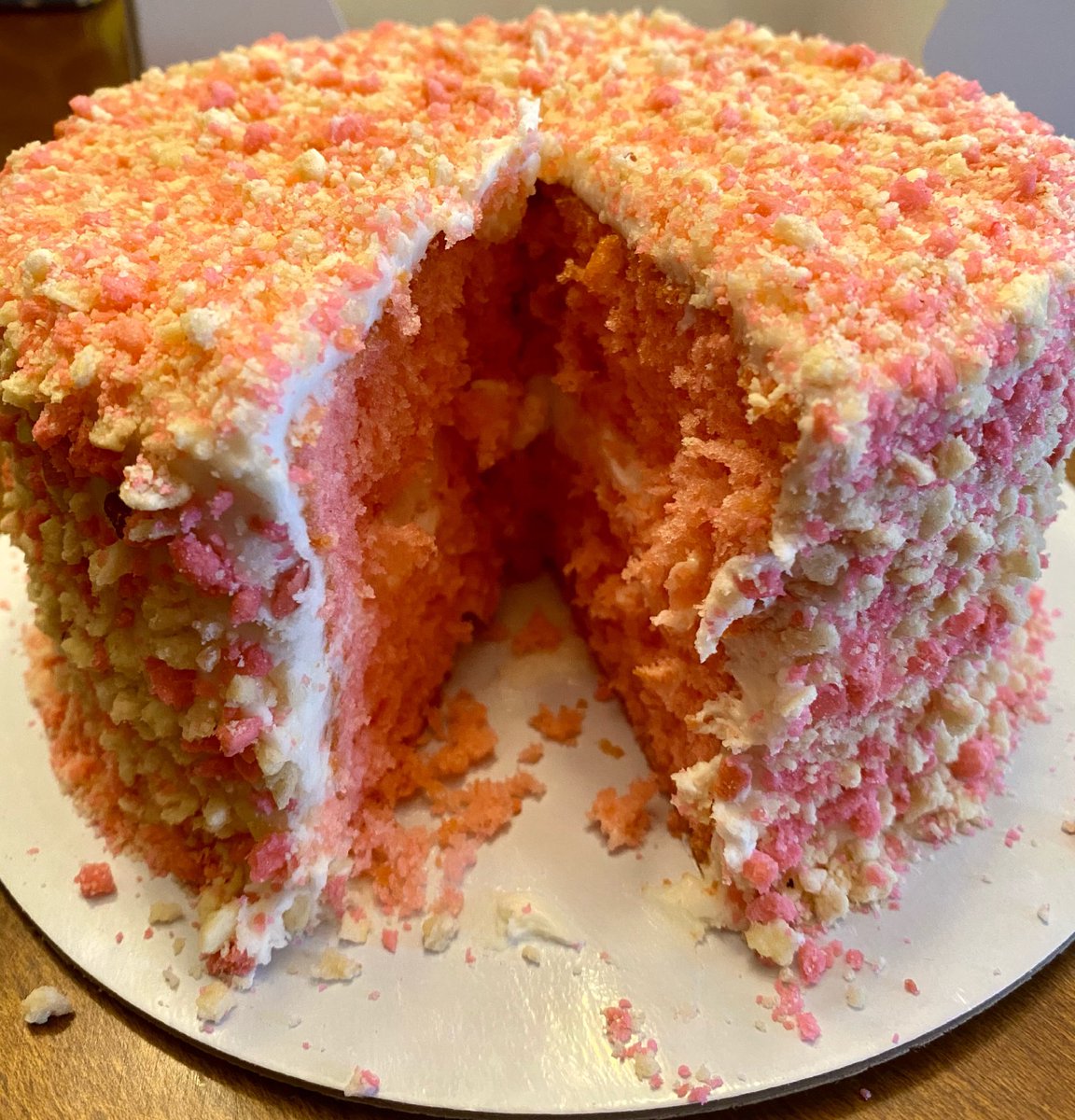 My favorite childhood ice cream bar is now a cake! Well done <a href="/BuskenBakery/">Busken Bakery</a>