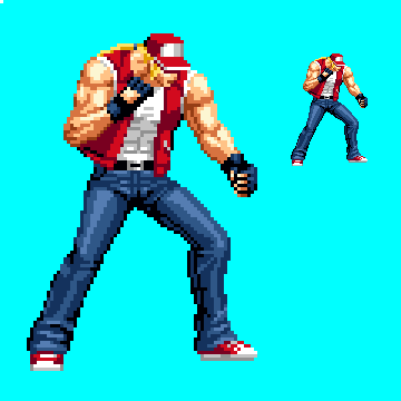 ドット絵 #pixelart #KOF15 テリー・ボガード