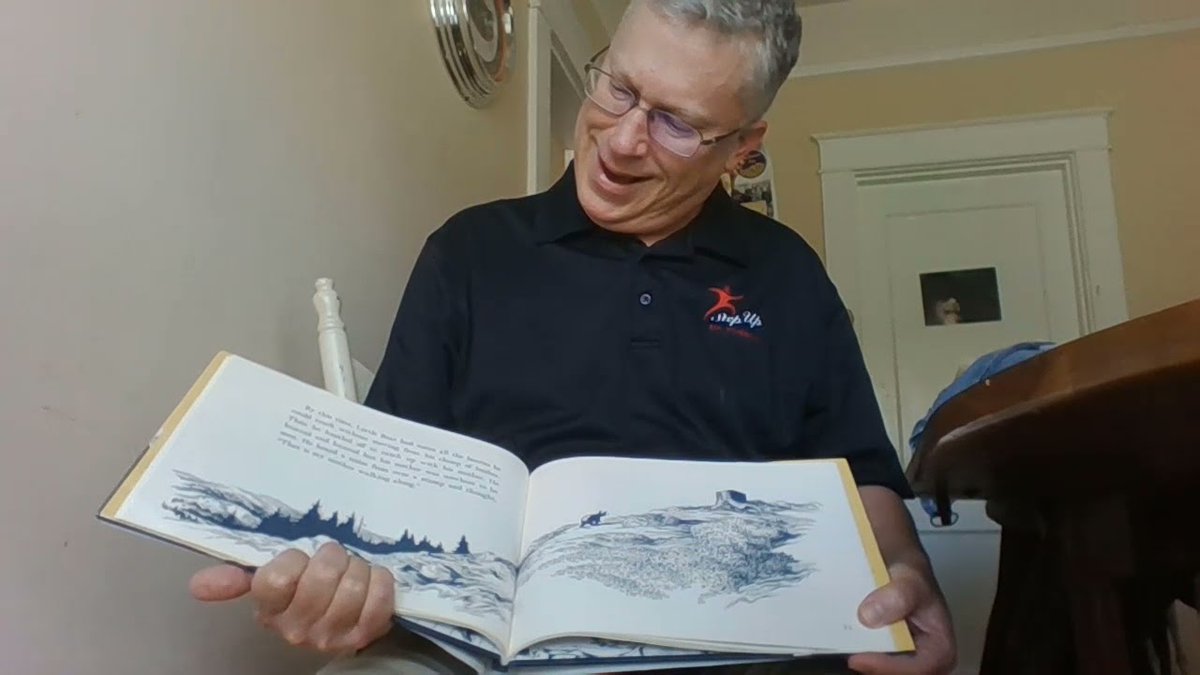 StepUp4Students's tweet photo. In this episode of #StoryTimeWithStepUp David Bryant reads “Blueberries for Sal” by RobertMcCloskey. 
#DYK Step Up offers the #ReadingScholarship for kids in public school grades 3-5 who are having trouble reading? Learn more: https://t.co/DAXkuZExbA 
 https://t.co/1RMXJLPZsz https://t.co/POp8TJBNUG