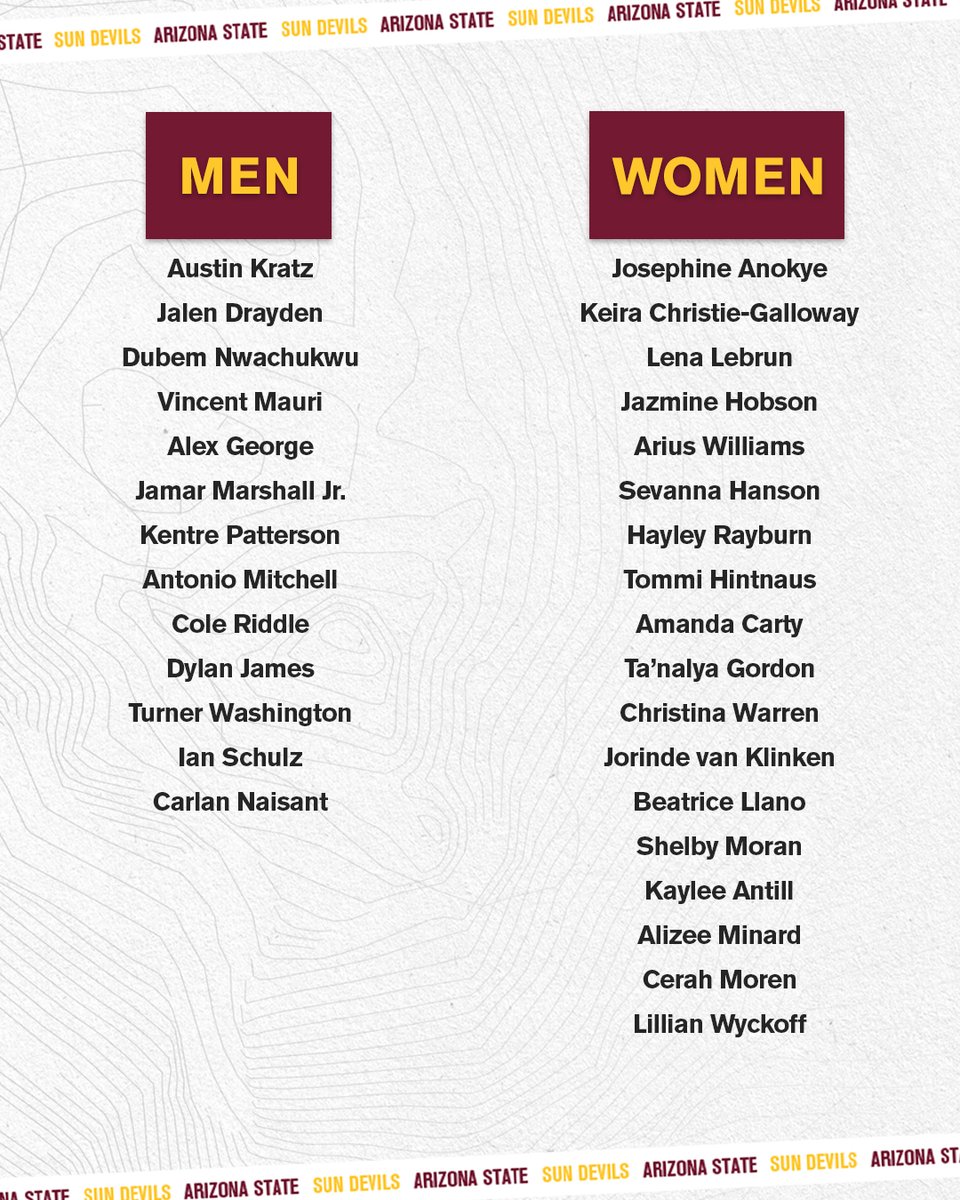 Sun Devils running next week in Texas. 🔱