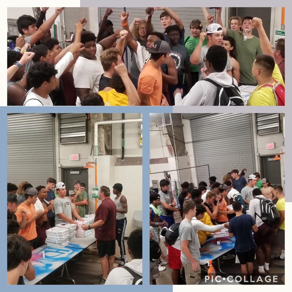 White Team getting a little serious about this Bulldog Bowl I breaking out the carb load meal and all!!! Hats off to <a href="/EGeigley/">Eric Geigley</a> for caring about kids and always being there to be an asset to them!!! GO DOGS #LEO