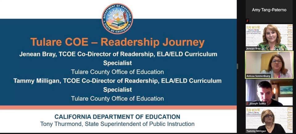 Jenean Bray and I presented our Readership project to almost 200 state and district leaders today!  What a labor of love! #tcoereadership