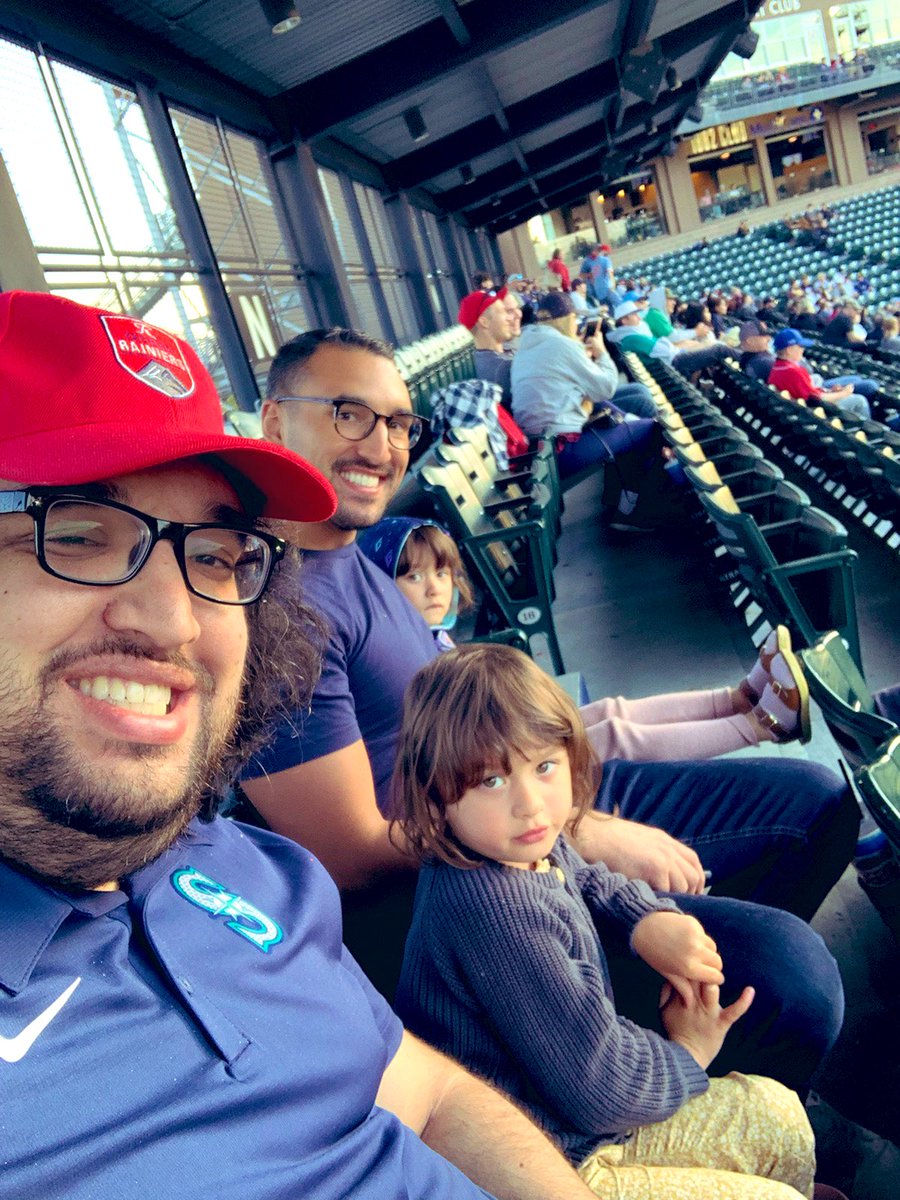 Take me out to the ball game! Beautiful day for baseball in the PNW.
