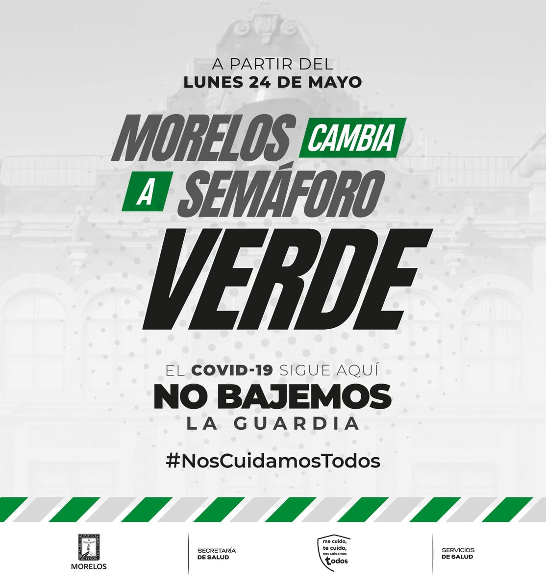 Secretaria De Educacion Morelos On Twitter A Partir Del Lunes 24 De Mayo Morelos Cambia A Semaforo Verde Pero No Te Confies La Pandemia Por Covid 19 Continua No Bajemos La Guardia Proteger