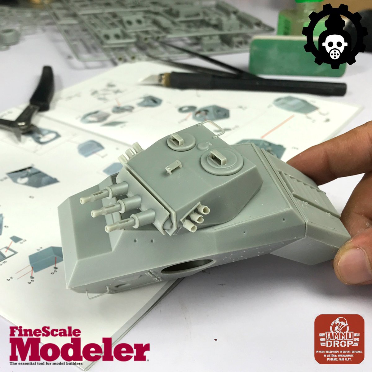 don_suratos's tweet photo. 🔴 FineScale Modeler Magazine article work in progress

Such a beautiful DUST1947 kit I got from @ammo_drop 

No fitting issues whatsoever, everything fits together nicely. This will be fun to paint and weather! 

#dust1947 #dust1947italia #ammodrop https://t.co/kne3r0gQkr