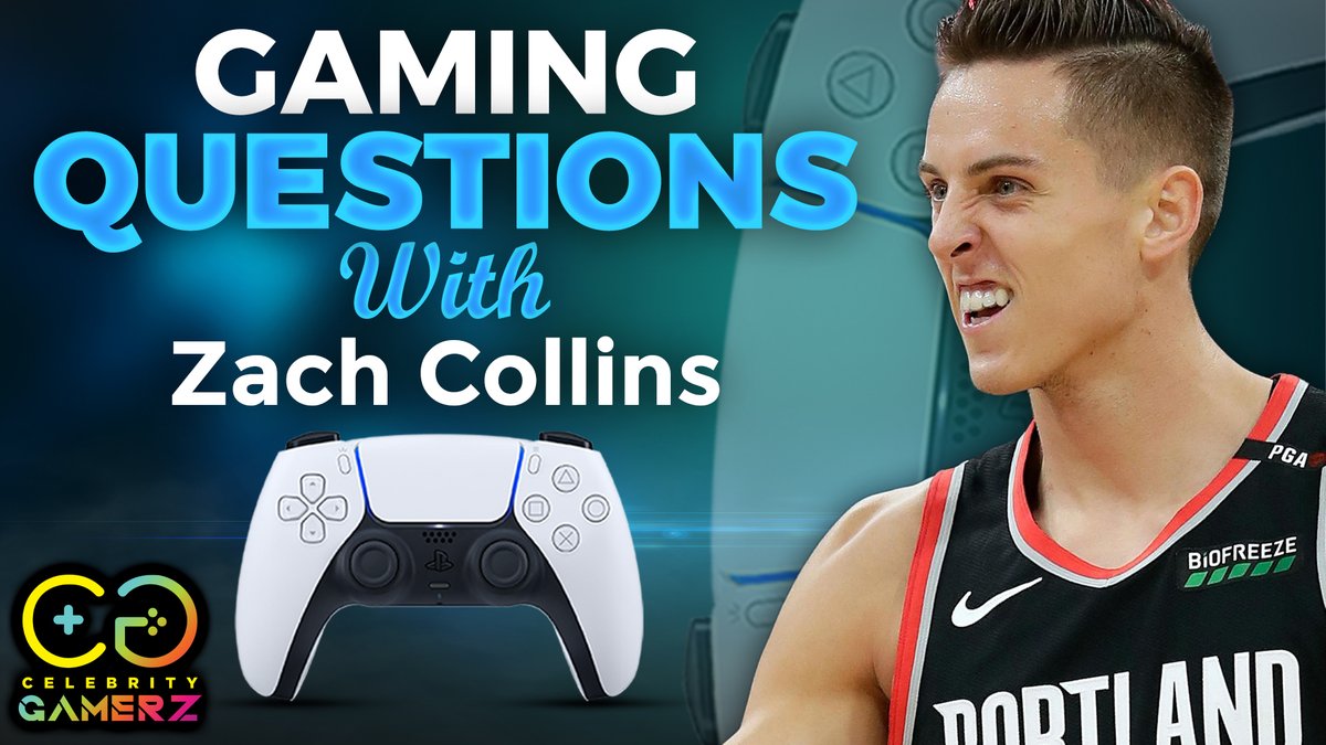 CelebGamerZ's tweet photo. Watch the Celebrity GamerZ video game interview with NBA Portland Trail Blazers Zach Collins. Zach discusses his favorite games, popular games he doesn't like, how NBA 2K caused a broken door and friendship, and more. https://t.co/jdmfwYgCp4 https://t.co/stJJLkkZTE