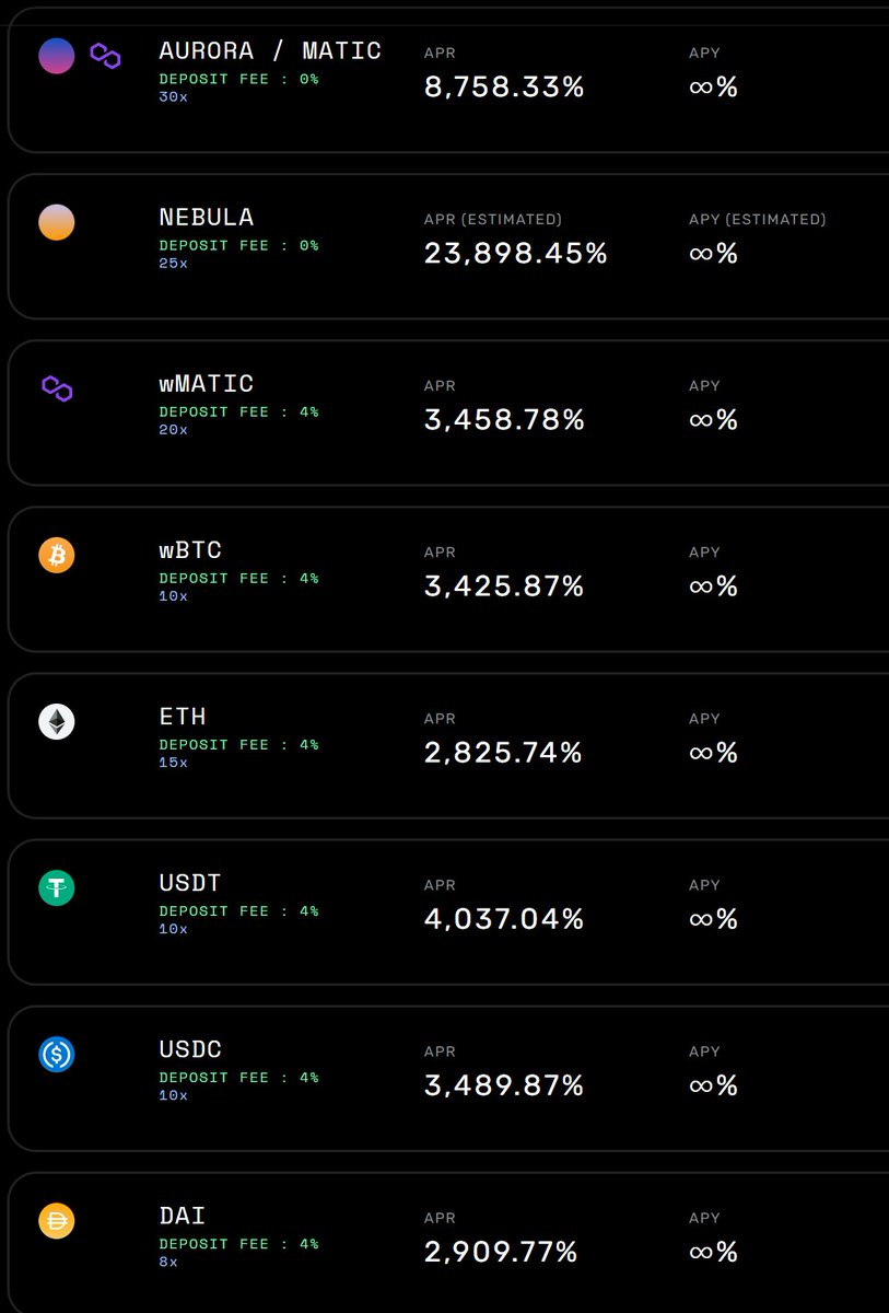Guess what Yieldfarm has all this features?
v Crazy juicy APR 
v Certik audit onboard
v Anti-whale dumping mechanism
v Auto-liquidity add on transfer tax
v Harvest lock up to prevent selling pressure 
v No migrator code
Only blackswap.finance/polysolar
#matic #polygon #YieldFarming