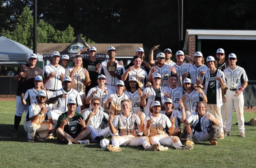 Eagles make it 3 in a row! Conference Tournament Champions ✅ District Tournament Champions ✅ and now heading to the World Series ✅! #rolleags 🦅 See you in Tennesse!