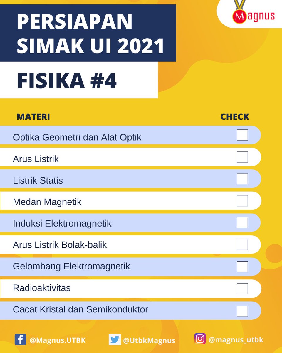 UtbkMagnus's tweet photo. Saintek - Fisika https://t.co/6Y78bfkD5r