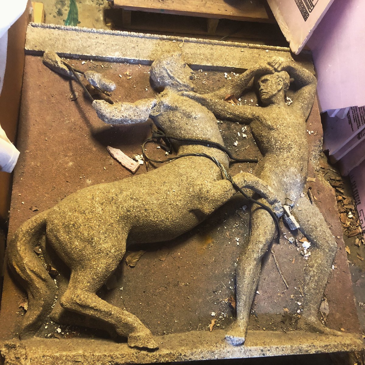 MuseumKatie's tweet photo. I found a spare 4ft tall #metope today, and if you know me you know how much I love metopes π 05/21/21 https://t.co/tRmHNhdB6g