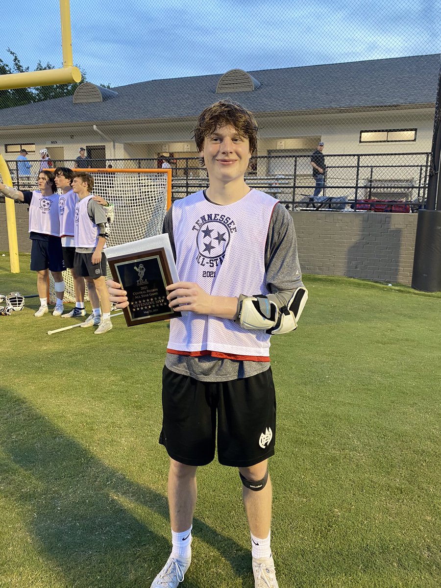 Congrats to Tyler Laub and his “brother” Austin English who repped the Big Red this evening in the Central Region TSLA All-Star Game. Tyler was the game’s Offensive MVP.