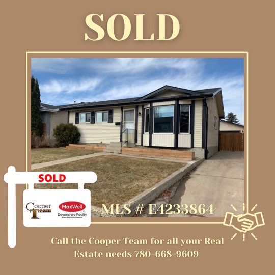 CoreyCo97479991's tweet photo. SOLD! The Cooper Team has sold another property! 
-
-
#sold #soldanother #satisfiedclient #newhomeowner #realtors #realtor #yegrealestate #soldproperty #home #realestate #satisfied #property #realestateyeg #house #realestateagent https://t.co/arumeiBBSL