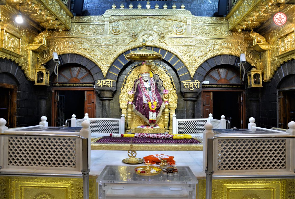 SSSTShirdi's tweet image. *!! 🕉️ साई राम !!*
*श्री साईबाबा संस्थान विश्वस्त व्यवस्था,शिर्डी*
 *आरती :- शिर्डी माझे पंढरपूर*
 *शनिवार २२ मे २०२१*                              
*!! 🕉️ Sai Ram !!*
*Shri Saibaba Sansthan Trust, Shirdi*
*Aarti* :- *Shirdi Majhe Pandharpur*
*Saturday 22 May 2021*