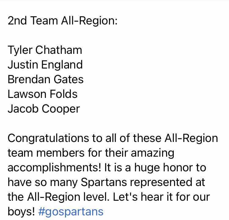 AkeryRobin's tweet photo. All-Region 1st team! Proud of you @NickAkery https://t.co/oS8OKUOK4z