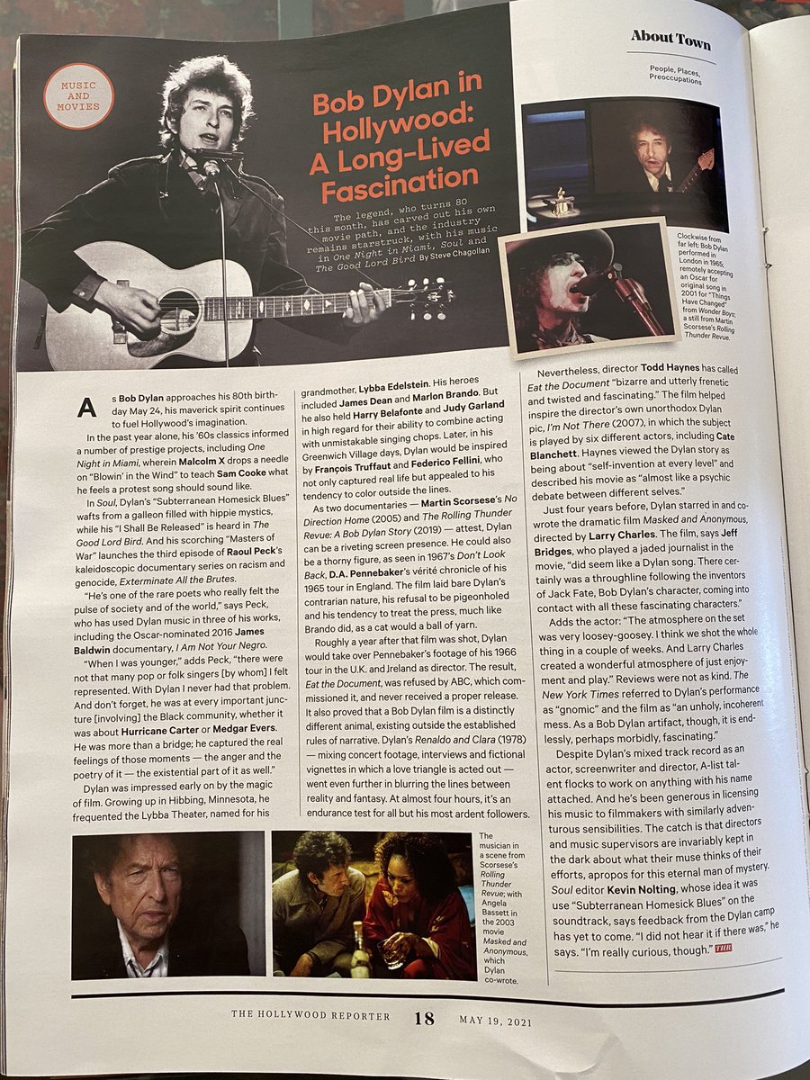 #BobDylan was not unlike a certain Archibald Leach, creating a stage name and molding an identity that changed when he saw fit. In short, an actor who wrote the script to his own life...