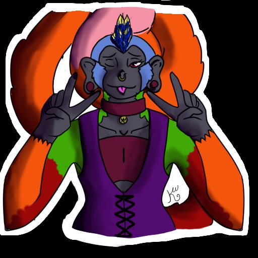 KWolfus's tweet photo. Some telegram stickers of rin, my feathered parrot monkey. #furry #monkey #telegramstickers https://t.co/GWmONLWMfJ