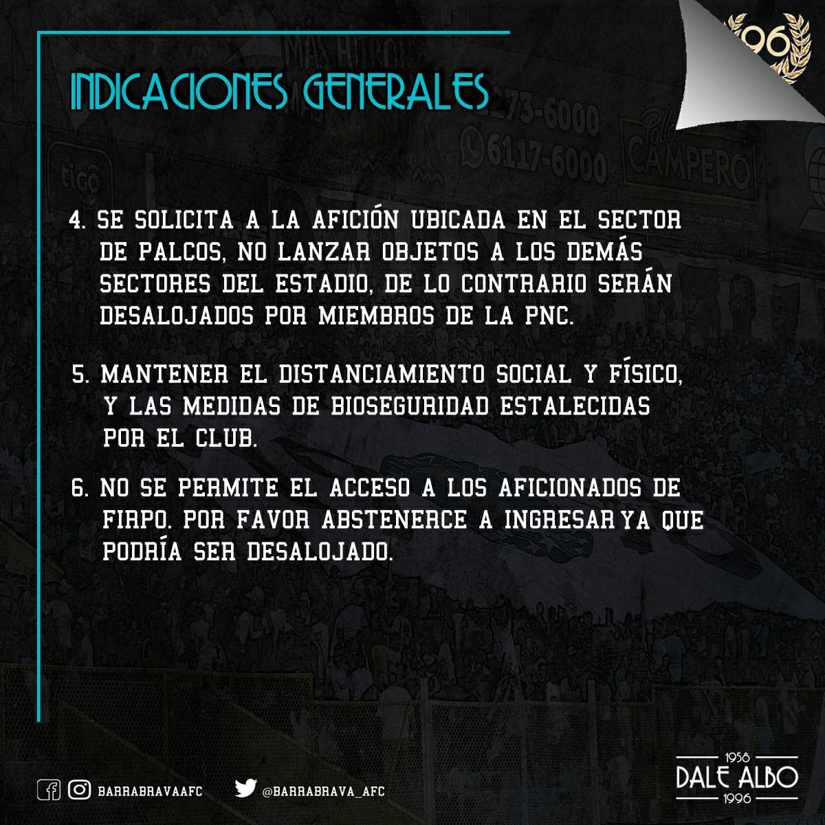 ¡INDICACIONES GENERALES!