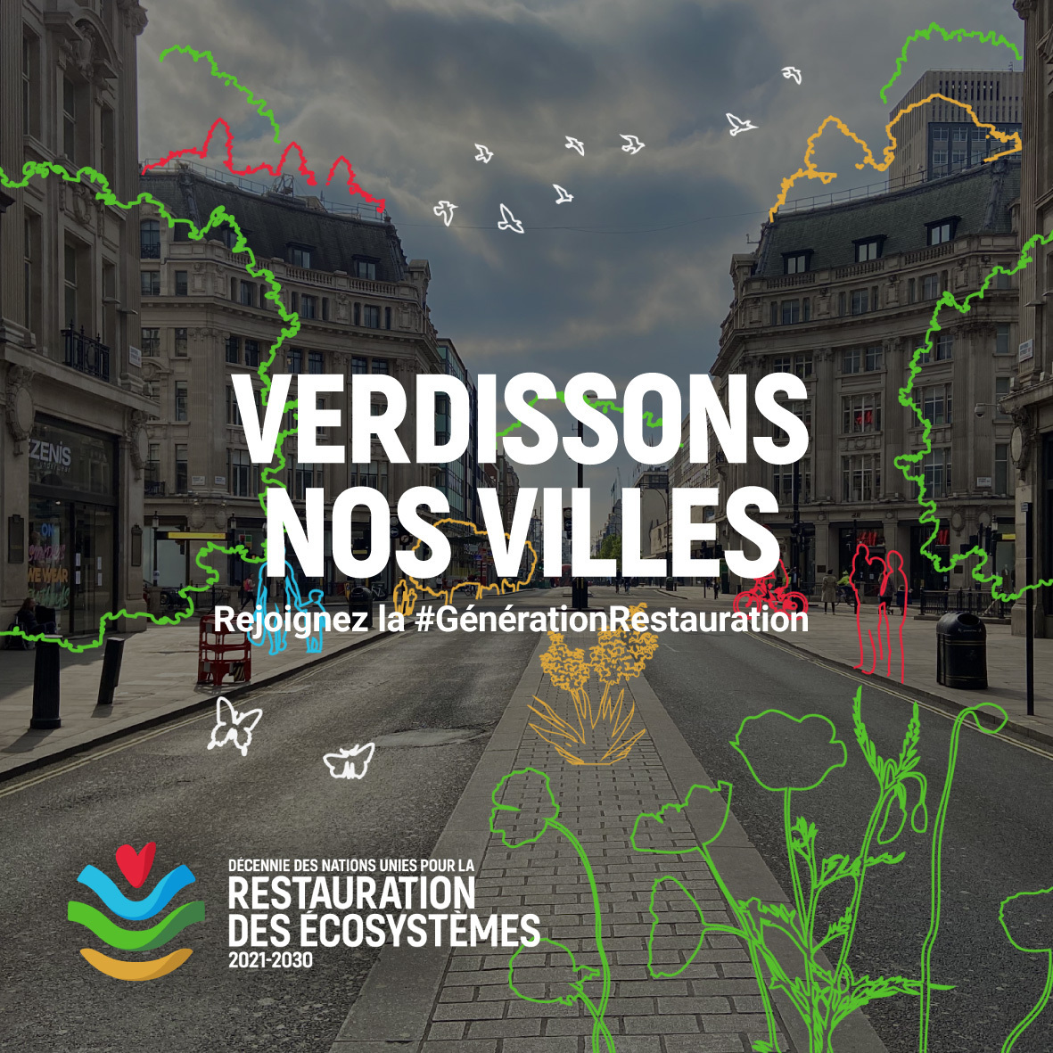 ONU_fr's tweet photo. Les villes abritent une quantité surprenante d’espèces végétales et animales. Protégeons &amp; restaurons nos écosystèmes urbains en :

✅multipliant les espaces verts
✅plantant des arbres
✅nettoyant les cours d’eau

Rejoignez la #GénérationRestauration ➡️ https://t.co/H8QHSCZacm https://t.co/sAhhLVZsFu