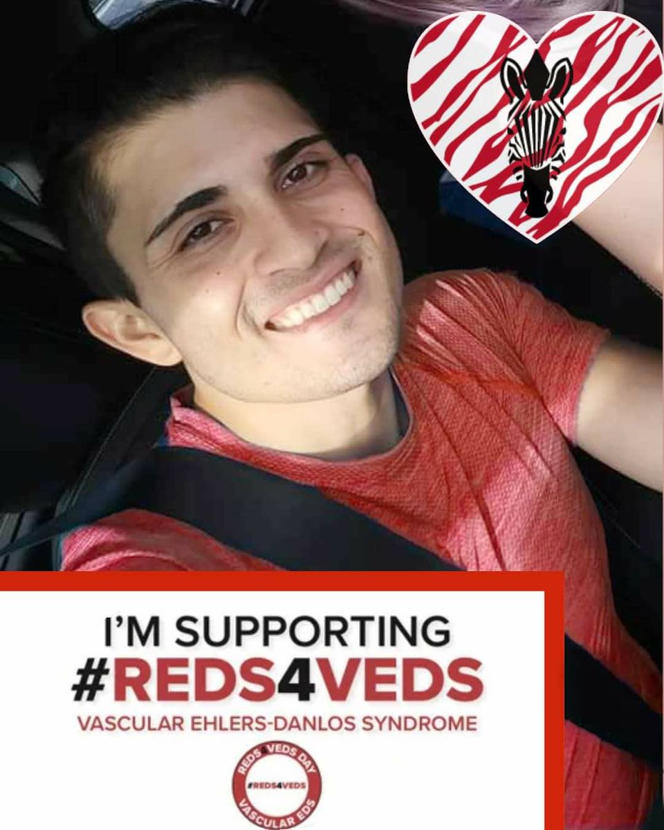 Vascular Ehlers Danlos Syndrome is the most severe form of EDS. There is no cure, but that won't stop me from researching the most effective treatment plans to manage symptoms and fight for equity!#reds4veds #OccupationalTherapy #eds #edsawareness #zebrastrong #veds #vasculareds