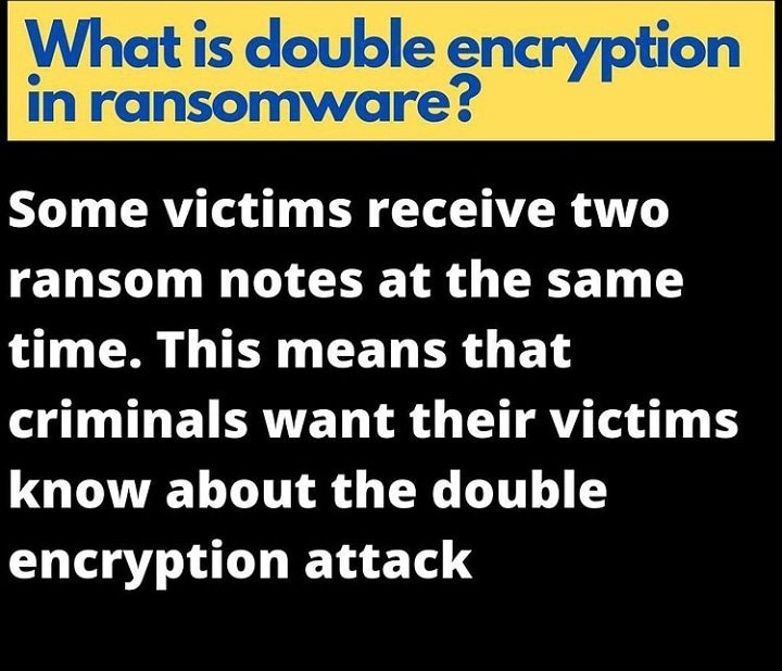 PiyushRaj714's tweet photo. Double #encryption #ransomwareattack 👨‍💻

#programming #BigData #Analytics #DataScience #MachineLearning #IoT  #RStats #TensorFlow #JavaScript #ReactJS #CloudComputing #Serverless #DataScientist #Linux #programmers #Coding #100DaysofCode #Nodejs #AndroidDev #ArtificialIntelligence https://t.co/150vBb0vr2