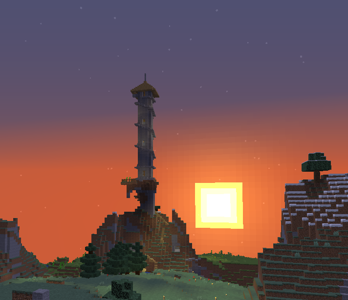 coleworms's tweet photo. Pics of Wormbot's Tower in BeeSMP #beesmp https://t.co/oJR10rTY8g