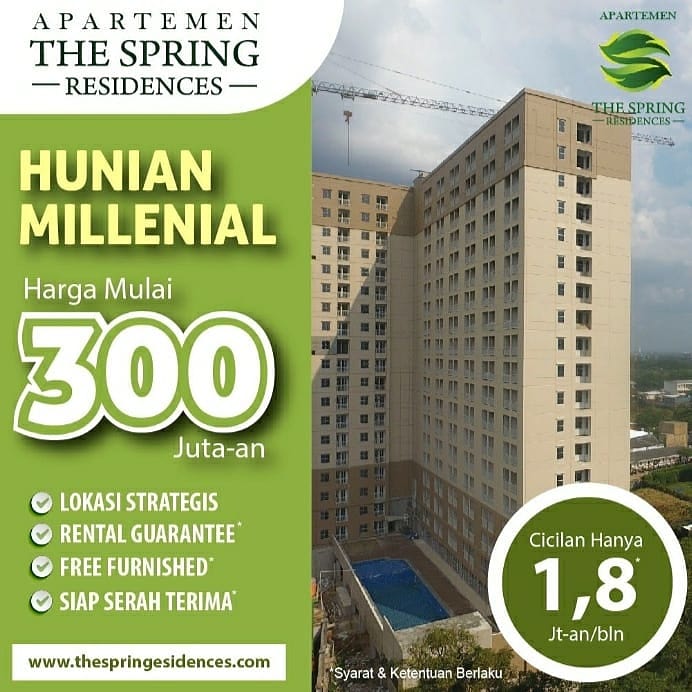 Di Jual Apartemen 
The Spring Residence 300 jt
Tangsel,Ciputat..
More info :
 wa.me/c/6285216077771
puspitaproperty.agent.co.id