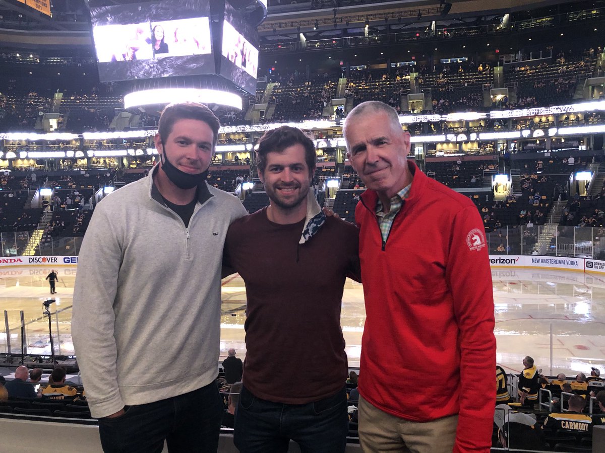 Fun evening with the Little Boys at the 
Boston Garden for Bruins-Washington playoff hockey game (win).  Nice to be getting back to a more open life. The days keep getting better.
