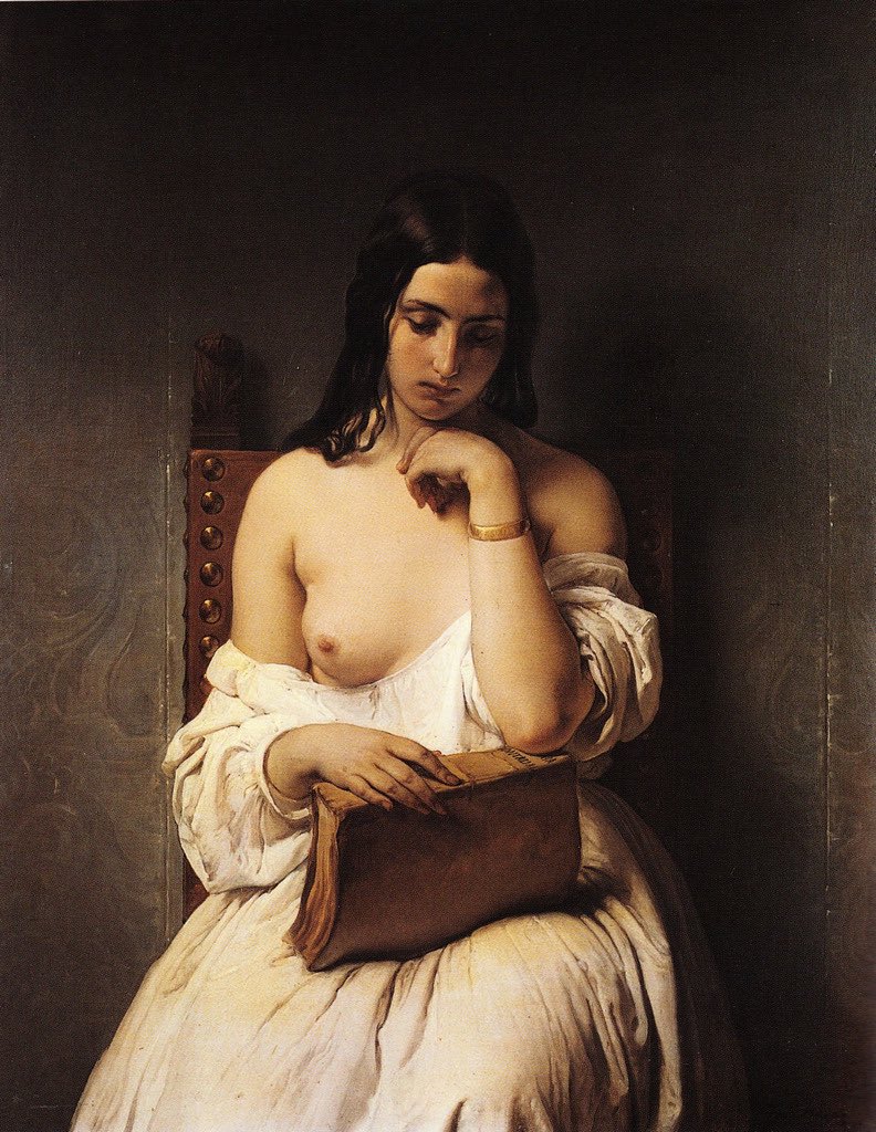 when i got one tit out for literature