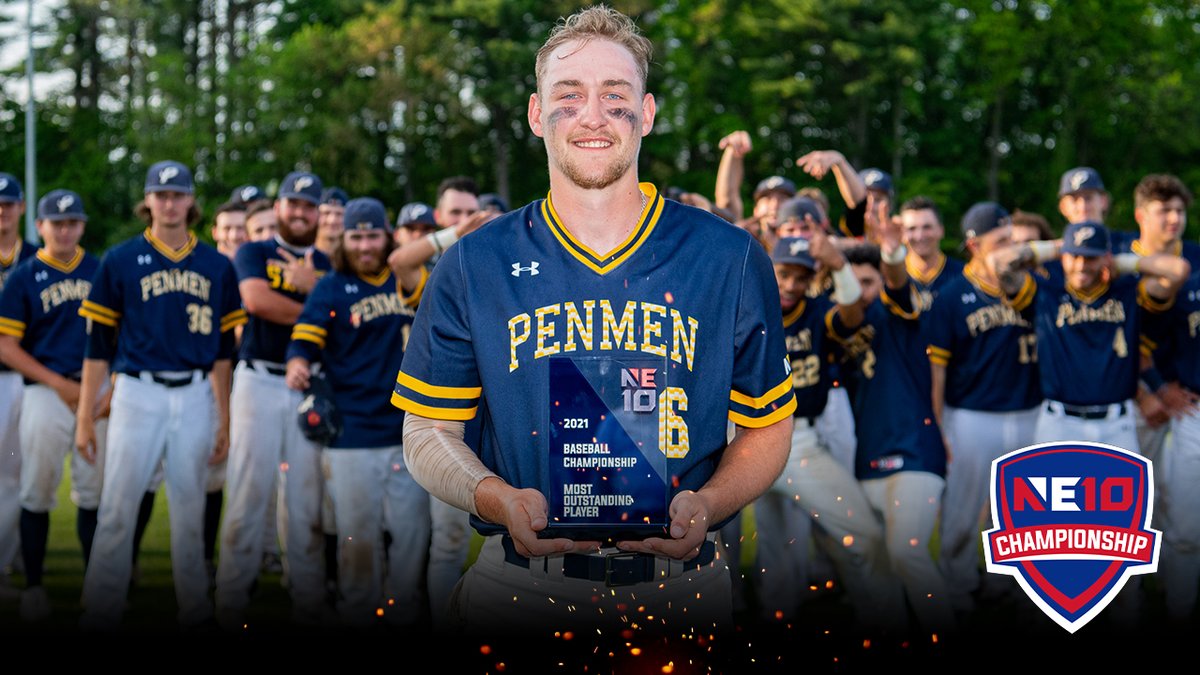 TheNortheast10's tweet photo. Great tournament for @SNHU_Baseball Alex Kennedy. Congrats to our Most Outstanding Player! 🏆

#NE10EMBRACE40 https://t.co/iv9JgAm875