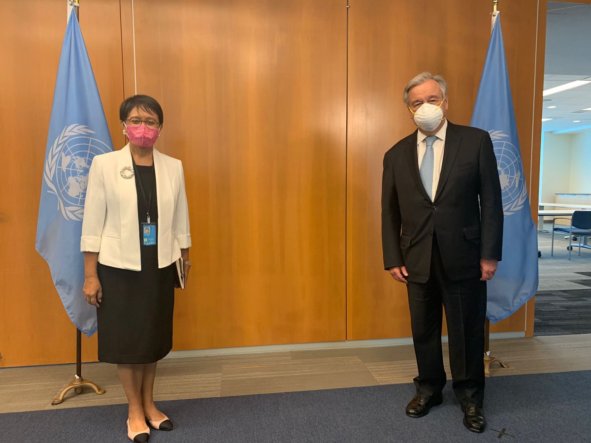 Good meeting with UNSG <a href="/antonioguterres/">António Guterres</a> (21/05), we discussed a range of international issues, including Palestine and Myanmar.