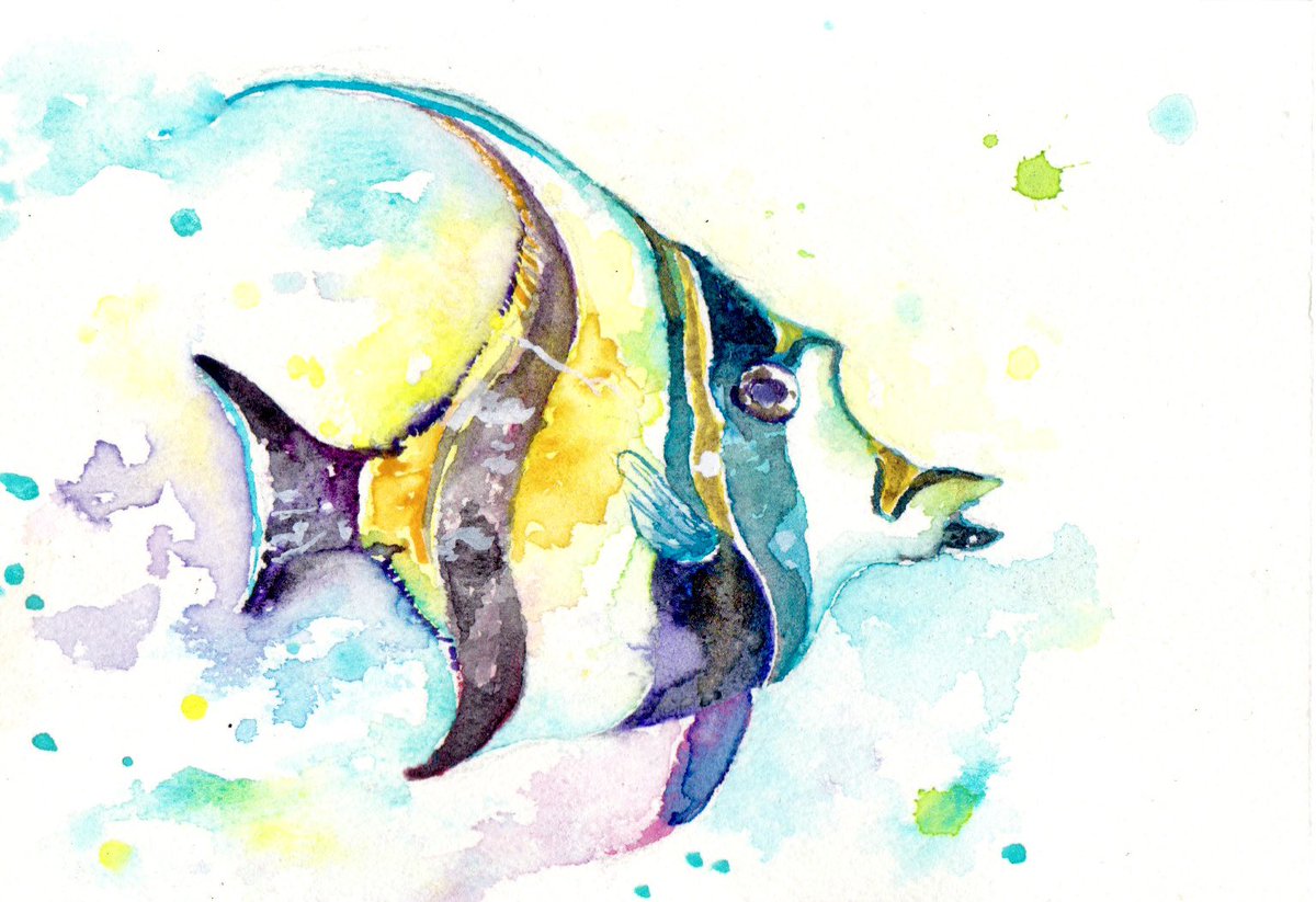 みんなでイケメンな魚を描こうの会 ツノダシ ノーチのしっぽ研究所のイラスト