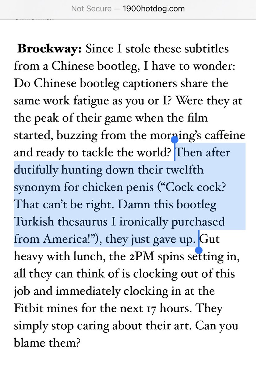 Jrod39's tweet photo. @brockway_llc it’s not very often that someone wins #bestpunchline in an article with @Seanbabydotcom, but I have thought about this line and laughed about it more than twice: https://t.co/X58vKkLc0U