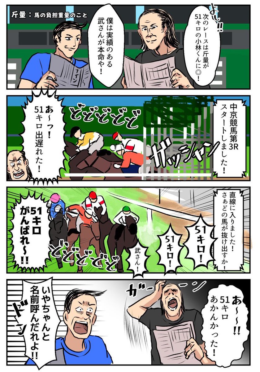 本日結果発表があり、こやの作品は部門賞に選んでいただきました‼️応援ありがとうございました😊!残念ながら予選落ちした弟の漫画(これで漫画初めて描いた)も面白いのでついでに見てください
https://t.co/xLF6YkmKyy
#中京競馬マンガ王決定戦