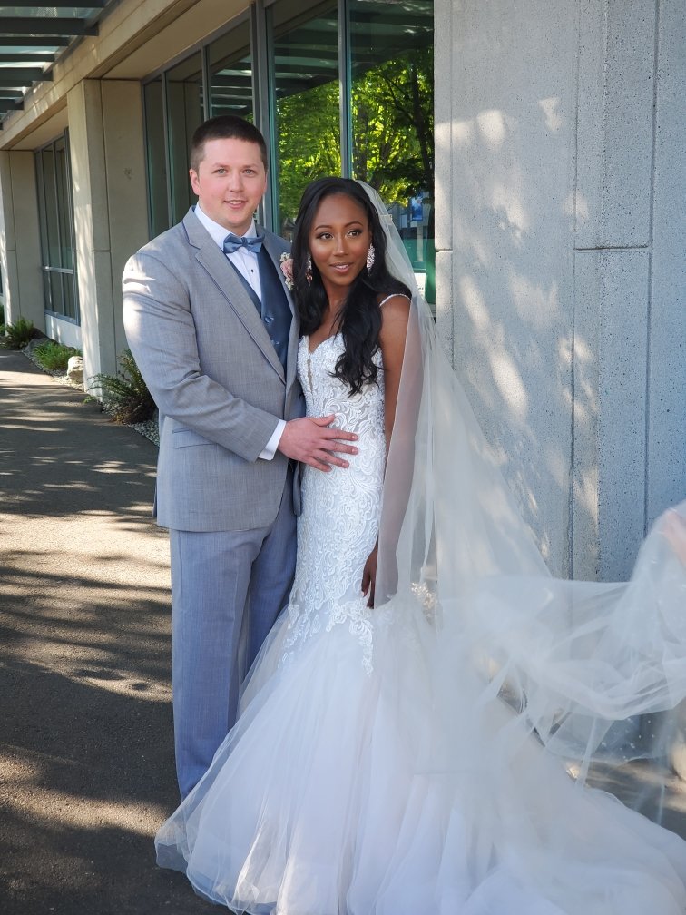 MidoriWhite's tweet photo. Married in 2019 with plans for a May 2020 wedding. Ceremony was delayed due to COVID. Happy to say I do again to my best friend today! https://t.co/oFWdDqaOWv