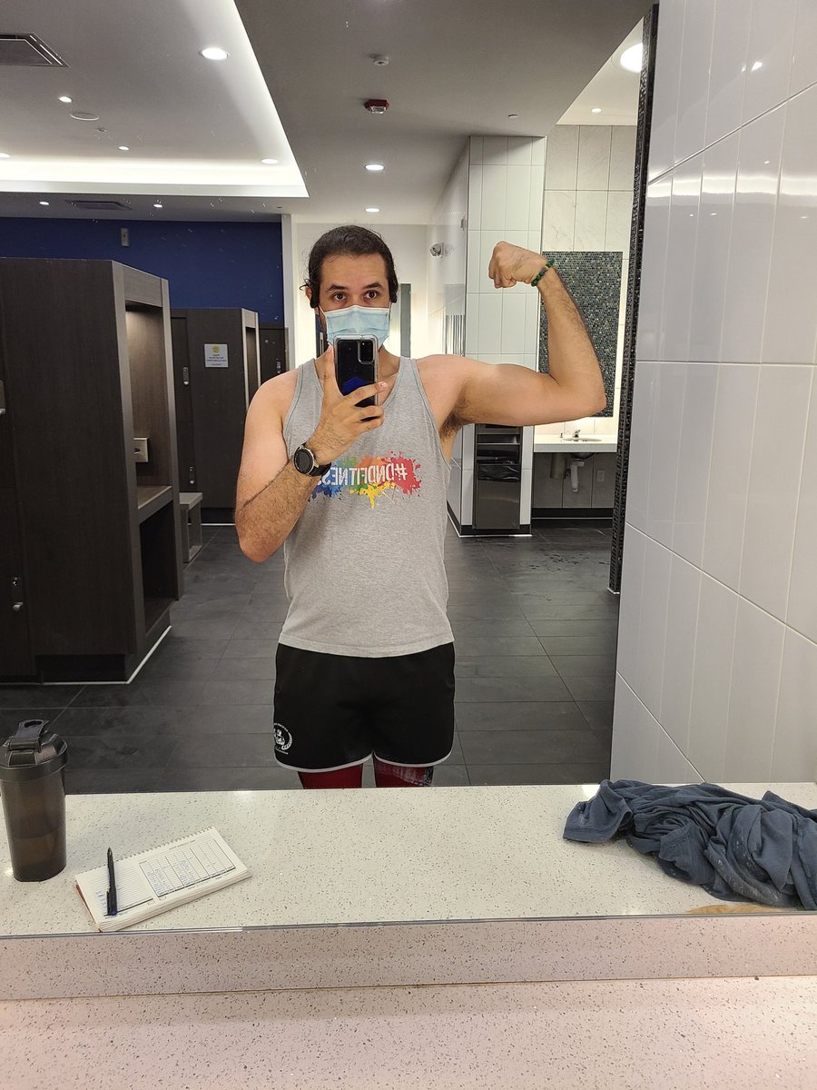 TerjaNox's tweet photo. #DragondownDash
Arms at the gym! And I listened along to @LaTiaJacquise's stream, which made for a very smooth and awesome workout!

She's an awesome streamer, and and an awesome person to boot! Give them a follow! ^_^
#DnDFitness
#HalfOrcInTraining
#StrengthCheck
#ChillWorkout https://t.co/lyg6Lwpkd1