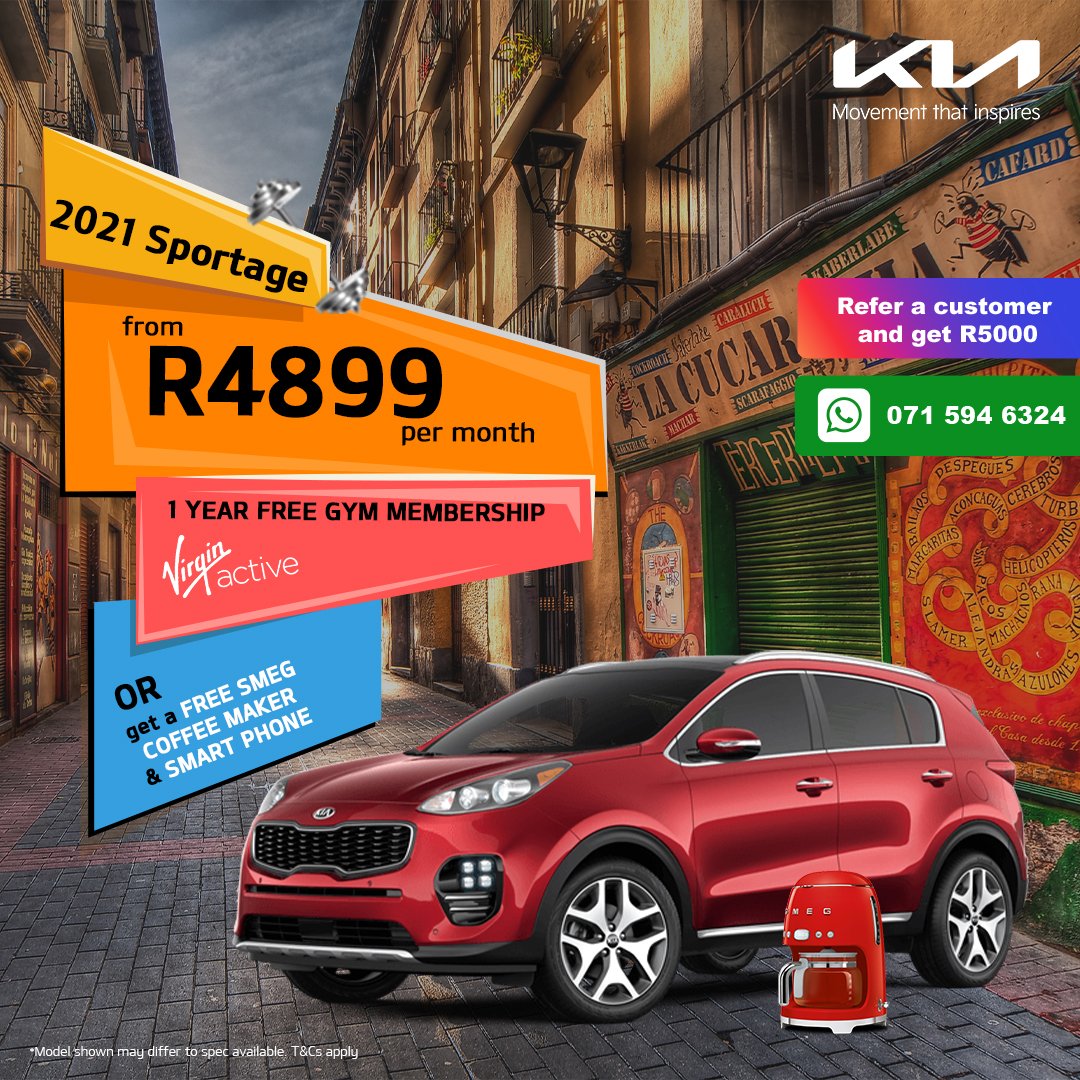 KiaSprings's tweet photo. (1/3) Great promotions now on at #KiaSprings! Visit our website for more.

#KiaSorento #kiaseltos #kiasportage #kiasouthafrica https://t.co/mWsYxhSjB6