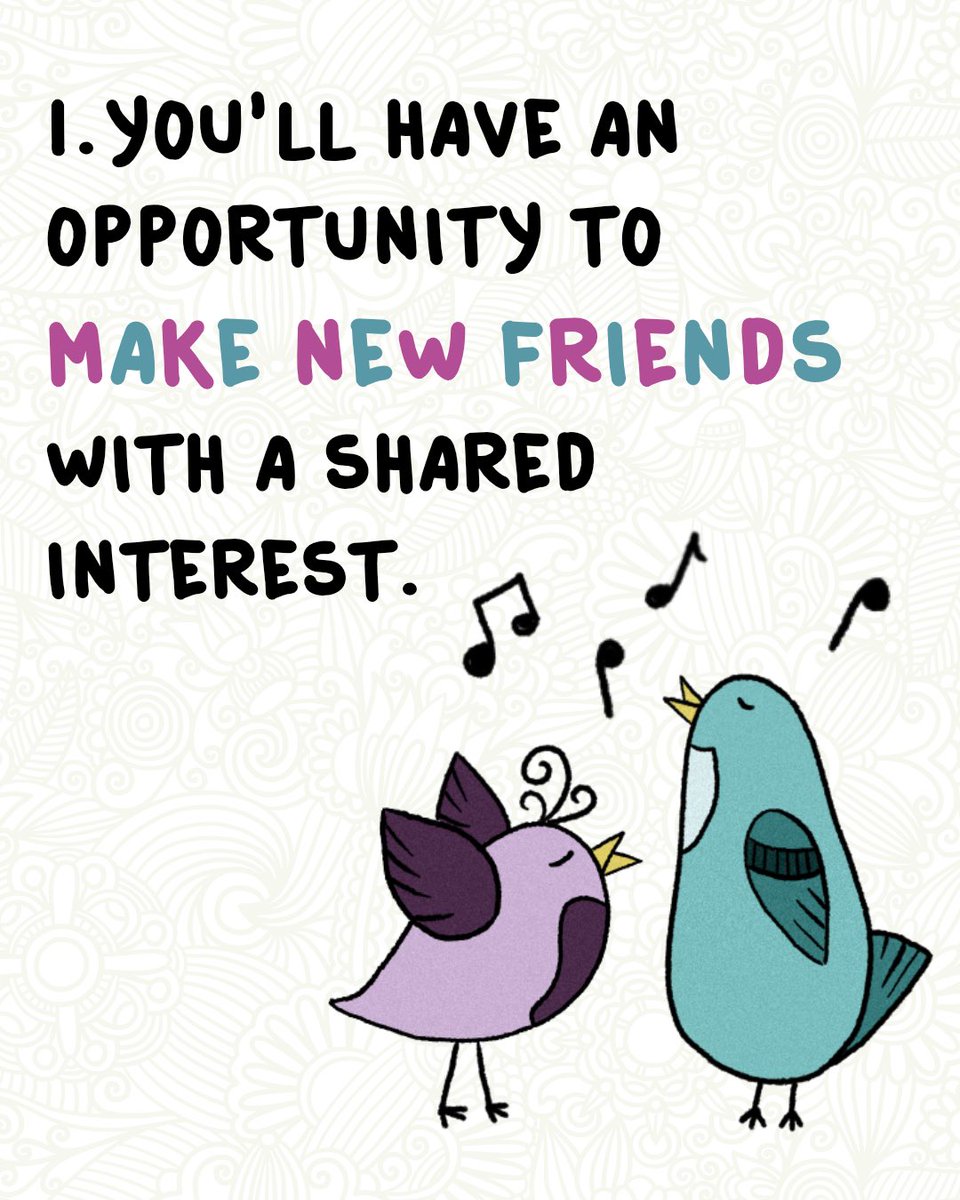 _MoreHarmony's tweet image. This week is Mental Health Awareness Week. We know how important looking after your emotional well-being is, so each day this week, we’ll be sharing reasons why joining a choir is good for your mental health. Thanks to @LittleBirdTWT  for the graphics! #MentalHealthAwarenessWeek