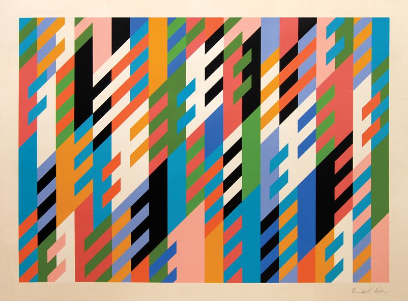 _MattLamont's tweet image. Bridget Riley: New Day – 1988