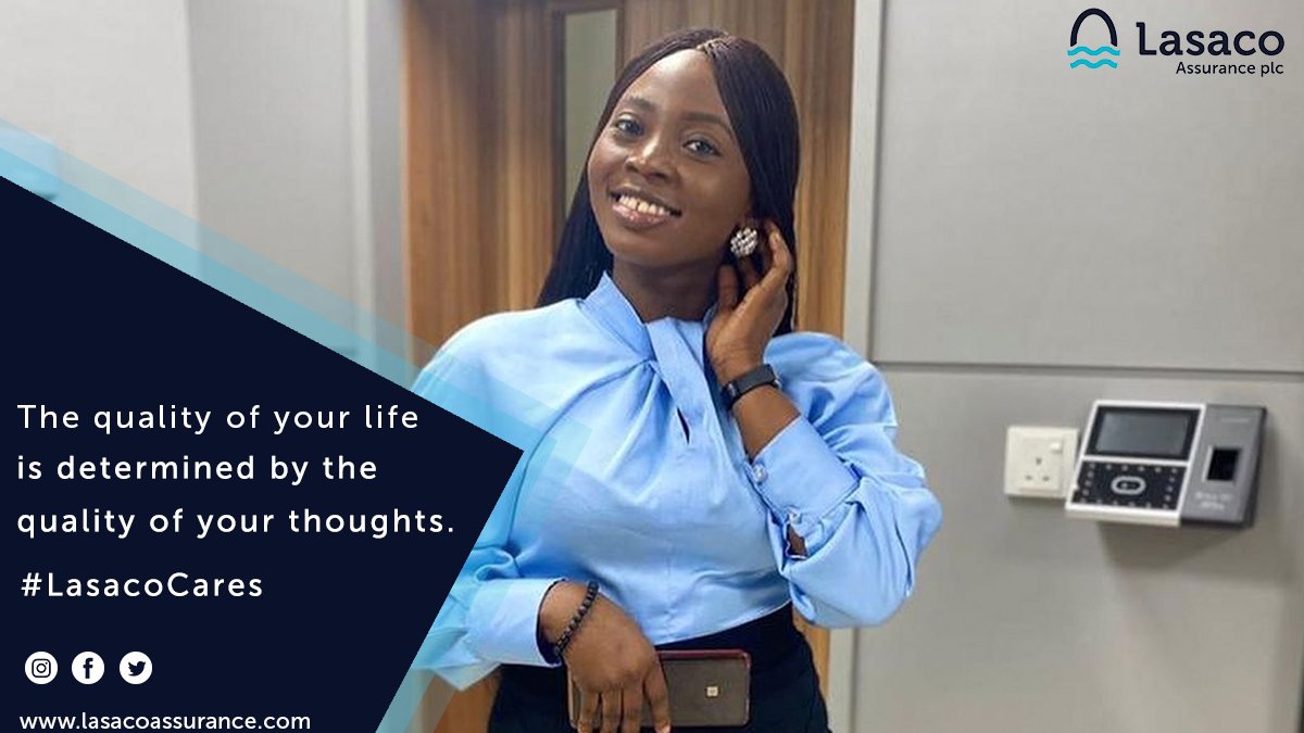 LASACOAssurance's tweet photo. The quality of your life is determined by the quality of your thoughts.
Don't see setbacks, see opportunities!
.
.
.
#naija #africa #abuja #lagos #portharcourt #fashion #mondaymotivation #madeinnigeria #insurance #LasacoCares #beinsurancewise #mondaythoughts https://t.co/vyjHZNKOgj
