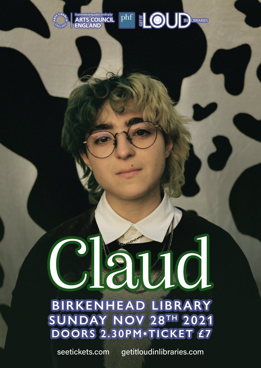 GILILAcademy's tweet image. OH MY CLAUD💘

@claudmp3 is coming to #Birkenhead this November. 

⭐️⭐️⭐️⭐️⭐️#NME: Claud brings a&quot; vivid portrait of the giddiness and drama of love&quot;. 

Catch those tickets before they&apos;re gone. 

🎟️getitloudinlibraries.com/event/claud/

For fans of: Phoebe Bridgers/Haim/Dry Cleaning/Girlpool
