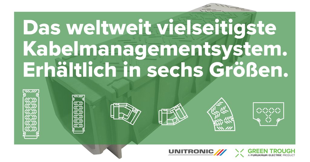 Das #Kabelmanagementsysteme #GreenTrough von #Furukawa stellt eine optimale Alternative zu den herkömmlichen #Betonkabelkanälen dar.
🎉 Daher freuen wir uns, Ihnen mitteilen zu können, dass der „Green Trough“ bei uns ab sofort erhältlich ist.  ➡️ buff.ly/3usrNML