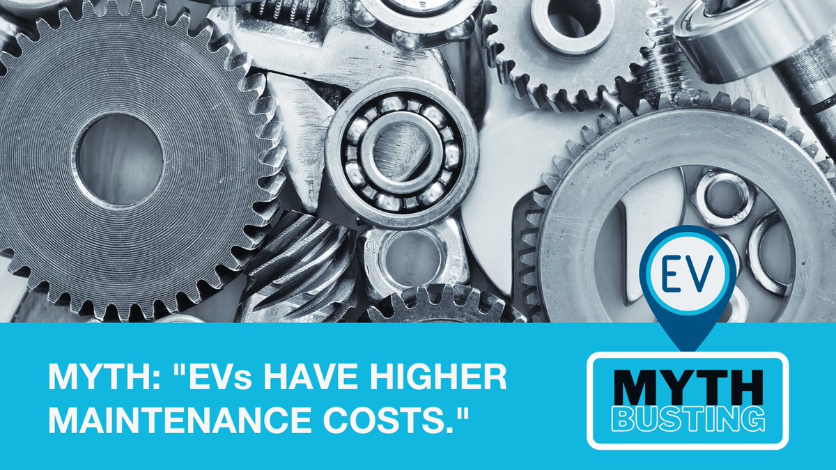 blinkchargingUK's tweet photo. Today's EV #MythBustingMonday is, do EVs have higher maintenance costs because the tech is so new? 🔧

Nope! While upfront costs might be higher, the average maintenance costs of EVs compared to ICE vehicles is estimated to be 23% lower over three years, or 60,000 miles.

#EVs https://t.co/18hiotQfx2