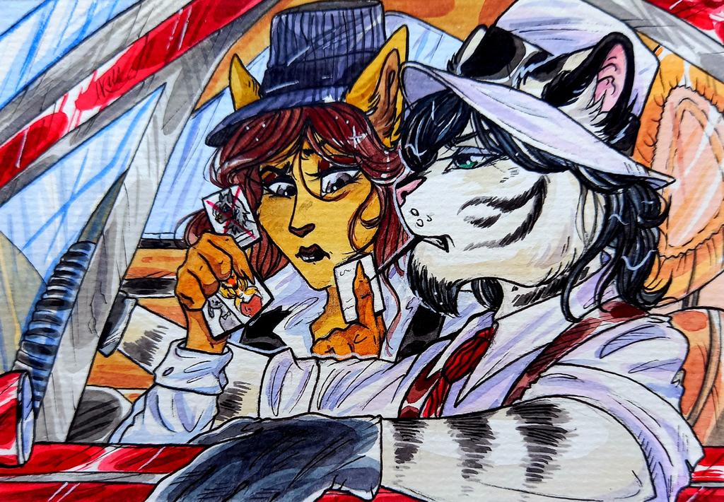 Kellee_Ke's tweet photo. #aceo #mafia #furry #Commission https://t.co/t0G1Ja99in