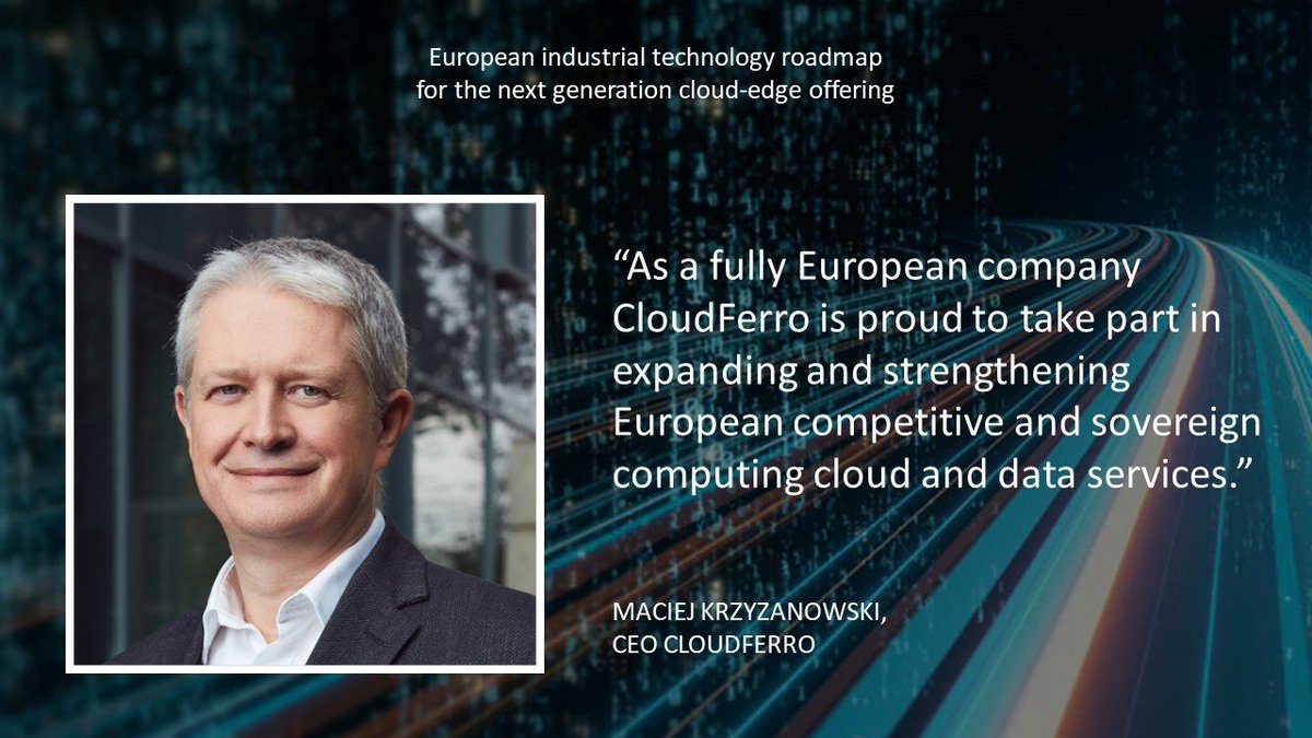 Only by making a joint effort will we achieve a truly open and secure digital environment in line with European values! 🇪🇺
#EUCloudAlliance @CnectCloud @DigitalEU #DigitalEU #cloud #edgecomputing #Data
