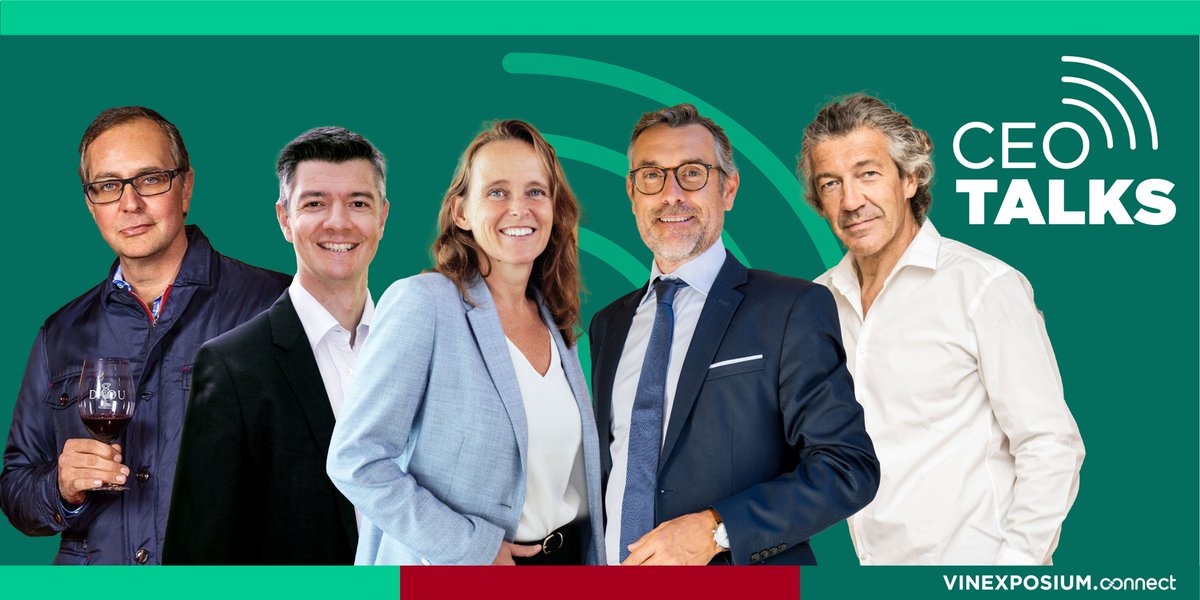We have put together a series of CEO Talks with 5 inspirational CEOs from the wine and spirits industry.

Find out more about their life journey and their unique mindset.

To make sure you don’t miss any content, sign up to Vinexposium Connect
vinexposium-connect.com/en