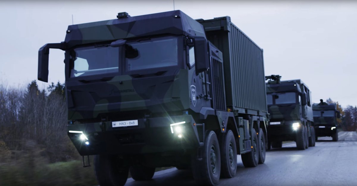 HX3 brings a lot of tech from commercial trucking into the military domain, and a few unique to military features. Commercial elements include Emergency Brake Assist (EBA), Adaptive Cruise Control (ACC) and Lane Departure Warning (LDW), all norms in civilian trucking...