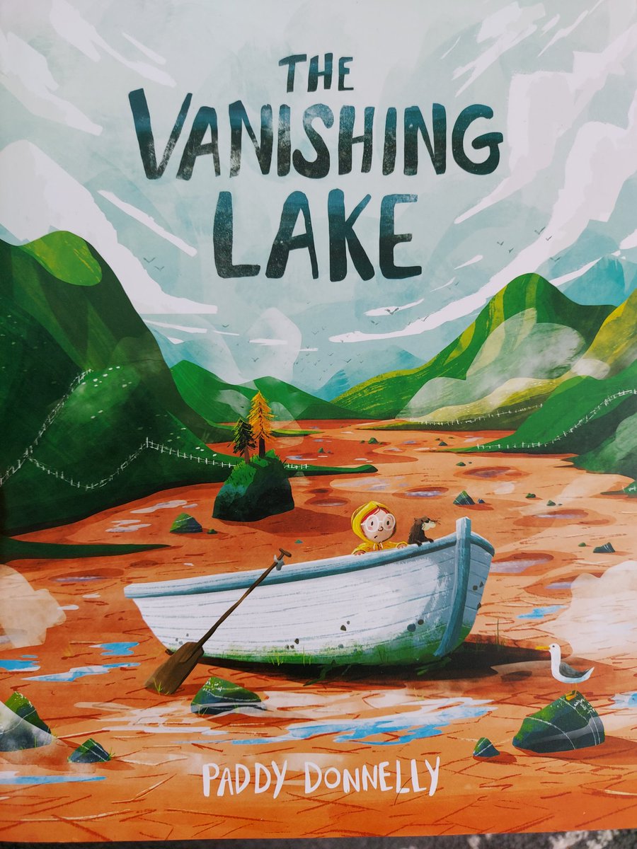 MaireZepf's tweet photo. Book 3 of #projectfive is 'The Vanishing Lake', written and illustrated by @paddydonnelly. This fun tale is inspired by the real Loughareema on the north coast, so we're chuffed to have paired Paddy with Glenann PS in Cushendall to work on this. @YeehooPress https://t.co/AB9LsAkFyK