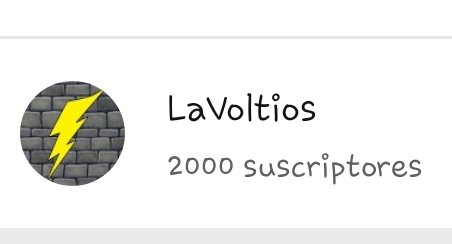 LaVoltios's tweet photo. ¡2000 gracias mis voltiucos! ¡Seguiremos dando cañita buena! 💪⚡ https://t.co/7wip4ha74u