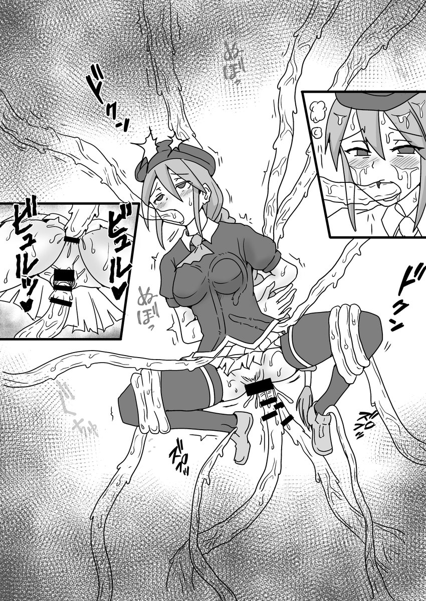 【R-18】【触手】昨日お題箱に依頼をいただいた中から触手エロ絵を描きました。お題箱はモノクロのラフな感じで描き、フルカラーイラストや漫画はskebで描くようにしていきます。ふたなりは依頼に無かったので今回は省略。ざんねん。

#R18 #エロ絵 #触手 